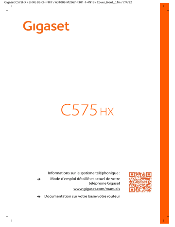 Gigaset C575 Mode d'emploi | Fixfr