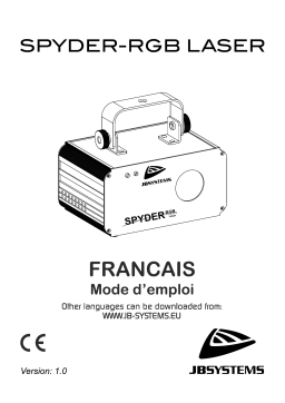 JB systems SPYDER-RGB LASER Mode d'emploi