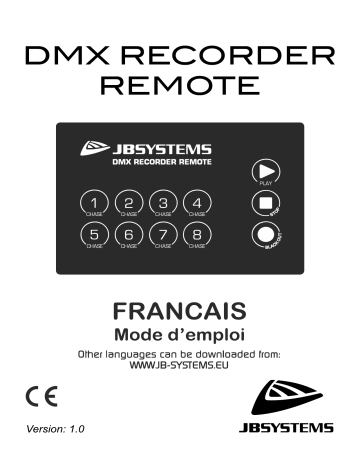 JB systems DMX RECORDER REMOTE Controller Manuel du propriétaire | Fixfr
