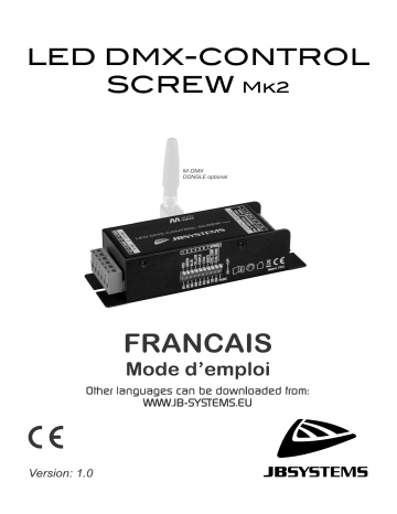 JB systems LED DMX-CONTROL SCREW Mk2 Manuel du propriétaire | Fixfr