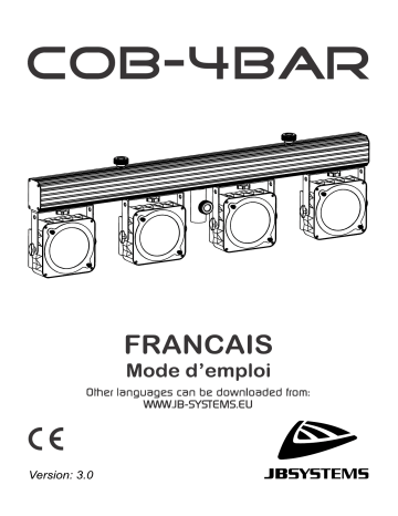 JB systems COB-4BAR Stage Lighting Manuel du propriétaire | Fixfr