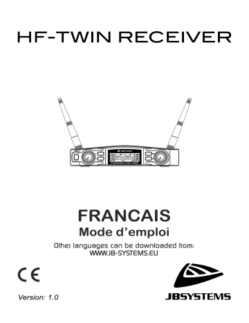 JB systems HF-TWIN RECEIVER Microphone Mode d'emploi | Fixfr