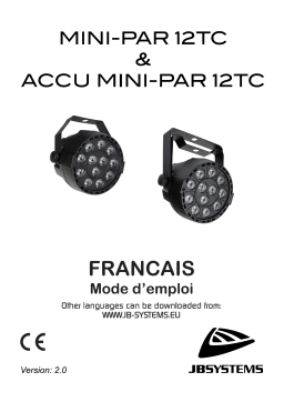 JB systems MINI-PAR 12TC Stage Lighting Mode d'emploi