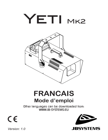 JB systems YETI Mk2 Snow Machine Manuel du propriétaire | Fixfr