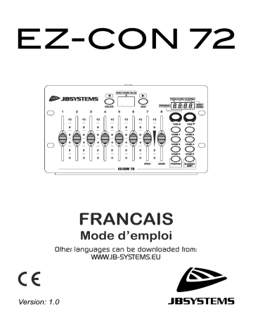 JB systems EZ-CON 72 Controller Manuel du propriétaire | Fixfr