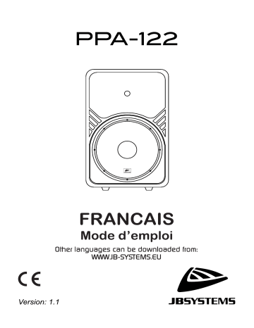 JB systems PPA-122 Speaker Mode d'emploi | Fixfr