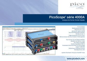 PicoScope 4424 | PicoScope 4224 IEPE | PicoScope 4824A | PicoScope 4424A | PICO PicoScope 4224A Fiche technique | Fixfr