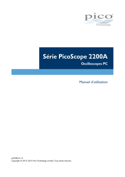PICO PicoScope 2208A Mode d'emploi