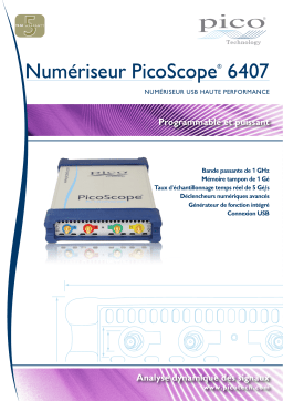 PICO PicoScope 6407 Fiche technique