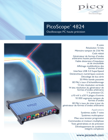 PICO PicoScope 4824 Fiche technique | Fixfr