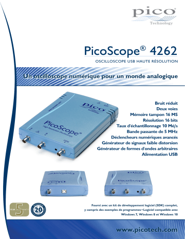 PICO PicoScope 4262 Fiche technique | Fixfr
