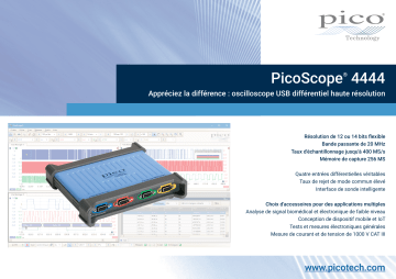 PICO PicoScope 4444 Fiche technique | Fixfr