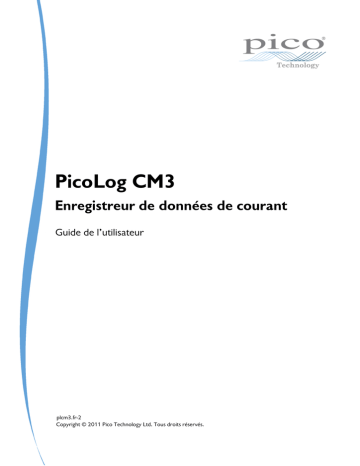 PICO PicoLog CM3 Mode d'emploi | Fixfr