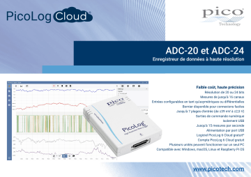 ADC-24 | PICO ADC-20 Fiche technique | Fixfr