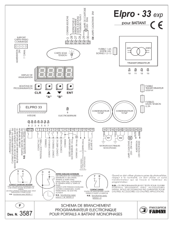 Fadini elpro33exp Manuel utilisateur | Fixfr