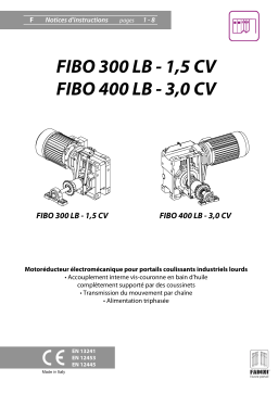 Fadini fibo300lb-fibo400lb Manuel utilisateur