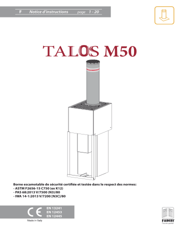 Fadini talos-m50 Manuel utilisateur | Fixfr