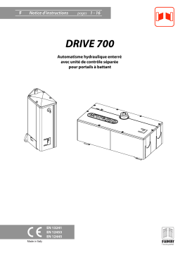 Fadini drive700 Manuel utilisateur