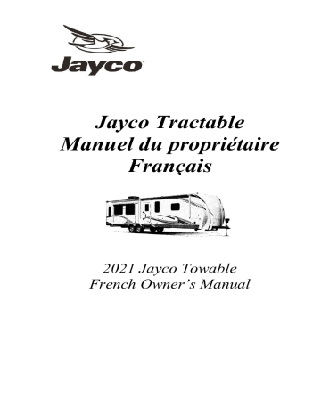 Jayco Towable 2021 Manuel du propriétaire | Fixfr