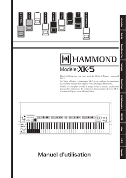 Hammond XK-5 Professional Drawbar-Keyboard Manuel du propriétaire