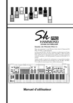 Hammond SK PRO-series Manuel du propriétaire