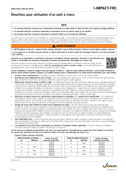 Victaulic Impact Tool Usage lines Mode d'emploi