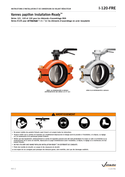 Victaulic Installation-Ready™ Butterfly Valves Manuel utilisateur