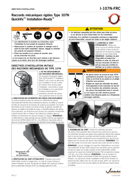 Victaulic QuickVic™ Rigid Coupling Style 107N Installation manuel