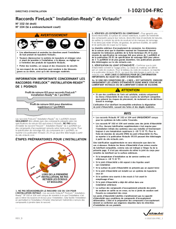 Victaulic FireLock™ Installation-Ready™ Fittings Guide d'installation | Fixfr