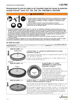 Victaulic Clapper Seal Replacement Kit Manuel utilisateur