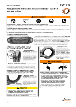 Victaulic Style 644 Installation-Ready™ Transition Coupling Installation manuel