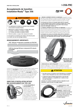 Victaulic Style 356 Installation-Ready™ Transition Coupling Installation manuel