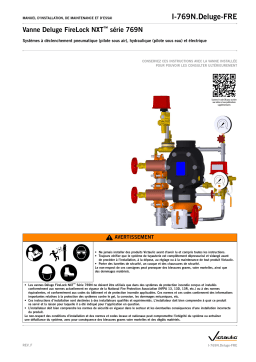 Victaulic Series 769N FireLock NXT™ Deluge Valve Installation manuel