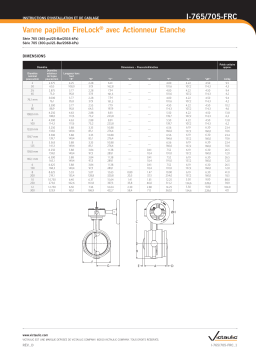 Victaulic FireLock™ Butterfly Valve Series 765 and 705 Installation manuel