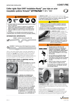 Victaulic Style E497 Installation-Ready™ Rigid Coupling Guide d'installation