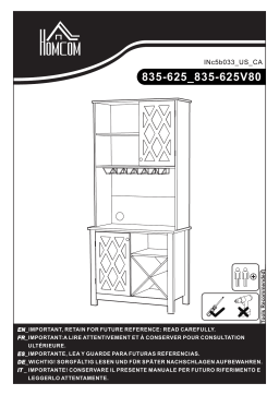 HOMCOM 835-625V80 72" Kitchen Pantry Mode d'emploi