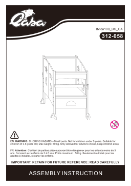 Qaba 312-058GY Kids kitchen step stool Foldable Step Stool Mode d'emploi