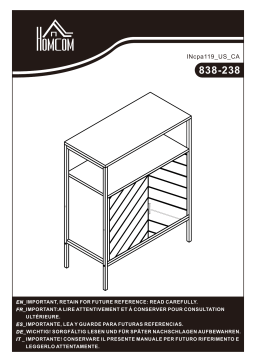 HOMCOM 838-238 Kitchen Storage Cabinet Mode d'emploi