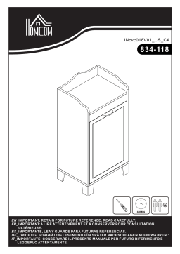 HOMCOM 834-118 31" Tilt Out Laundry Hamper Mode d'emploi