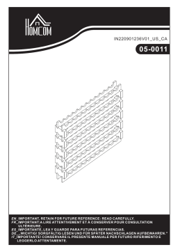 HOMCOM 05-0011 Stackable Wine Rack Mode d'emploi