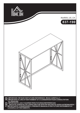 HOMCOM 837-190BN Folding Console Table Mode d'emploi