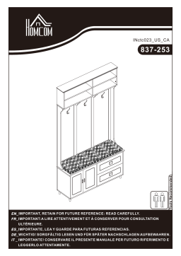 HOMCOM 837-253WT Hall Tree Mode d'emploi