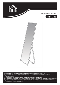 HOMCOM 831-387 Full Length Dressing Mirror Mode d'emploi