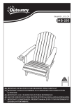 Outsunny Chaise Adirondack 84B-285: Chat IA &amp; PDF