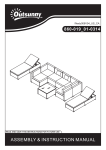 Outsunny 860-019 9 Piece Outdoor Patio PE Rattan Wicker Sofa Sectional Furniture Set Mode d'emploi