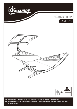 Outsunny 01-0859 Hammock Swing Bed Outdoor Patio Lounger Mode d'emploi