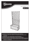 Outsunny 845-127 Raised Garden Bed Flower Planter Stand Trellis Shelf Garden Wood Mode d'emploi