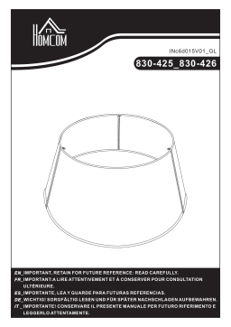 HOMCOM 830-425 Christmas Tree Collar Mode d'emploi