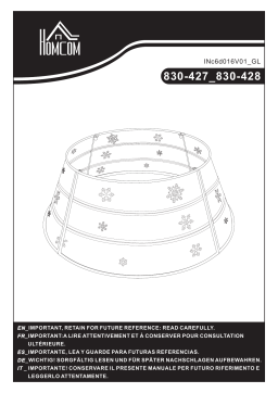 HOMCOM 830-428 Christmas Tree Collar Mode d'emploi