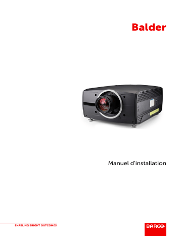 FLDX 2.5 - 4.6 (EN64) | Balder CinemaScope | FLDX lens 0.38 : 1 UST 90° | Barco Balder Installation manuel | Fixfr